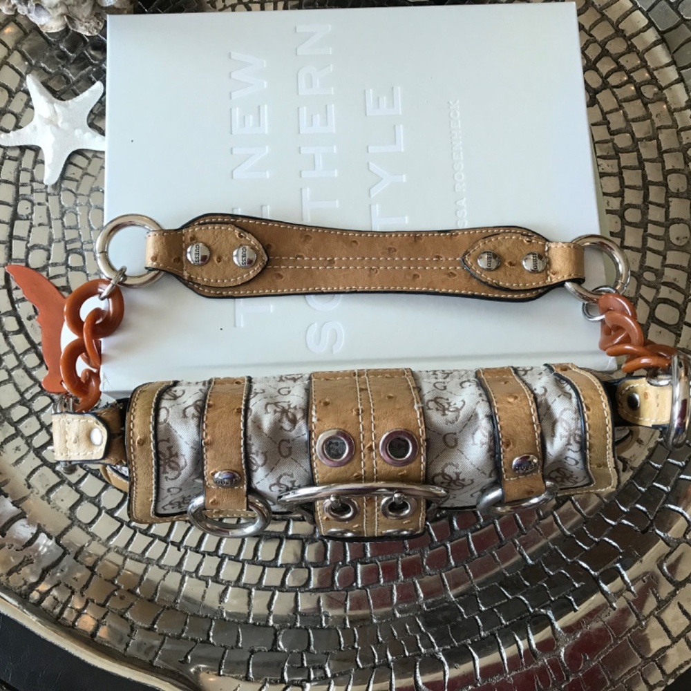 Y2K 🔥VINTAGE “IT GIRL” BIG G MINI BAGUETTE BAG WITH CHUNKY CHARMS - Picture 12 of 16